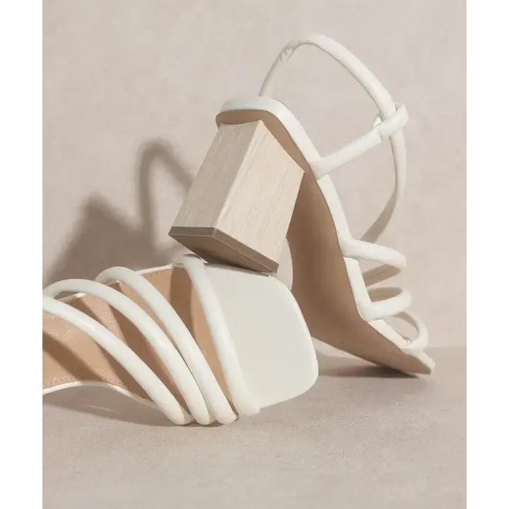 OASIS SOCIETY Ashley Wooden Heel Sandal