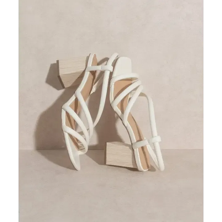 OASIS SOCIETY Ashley Wooden Heel Sandal