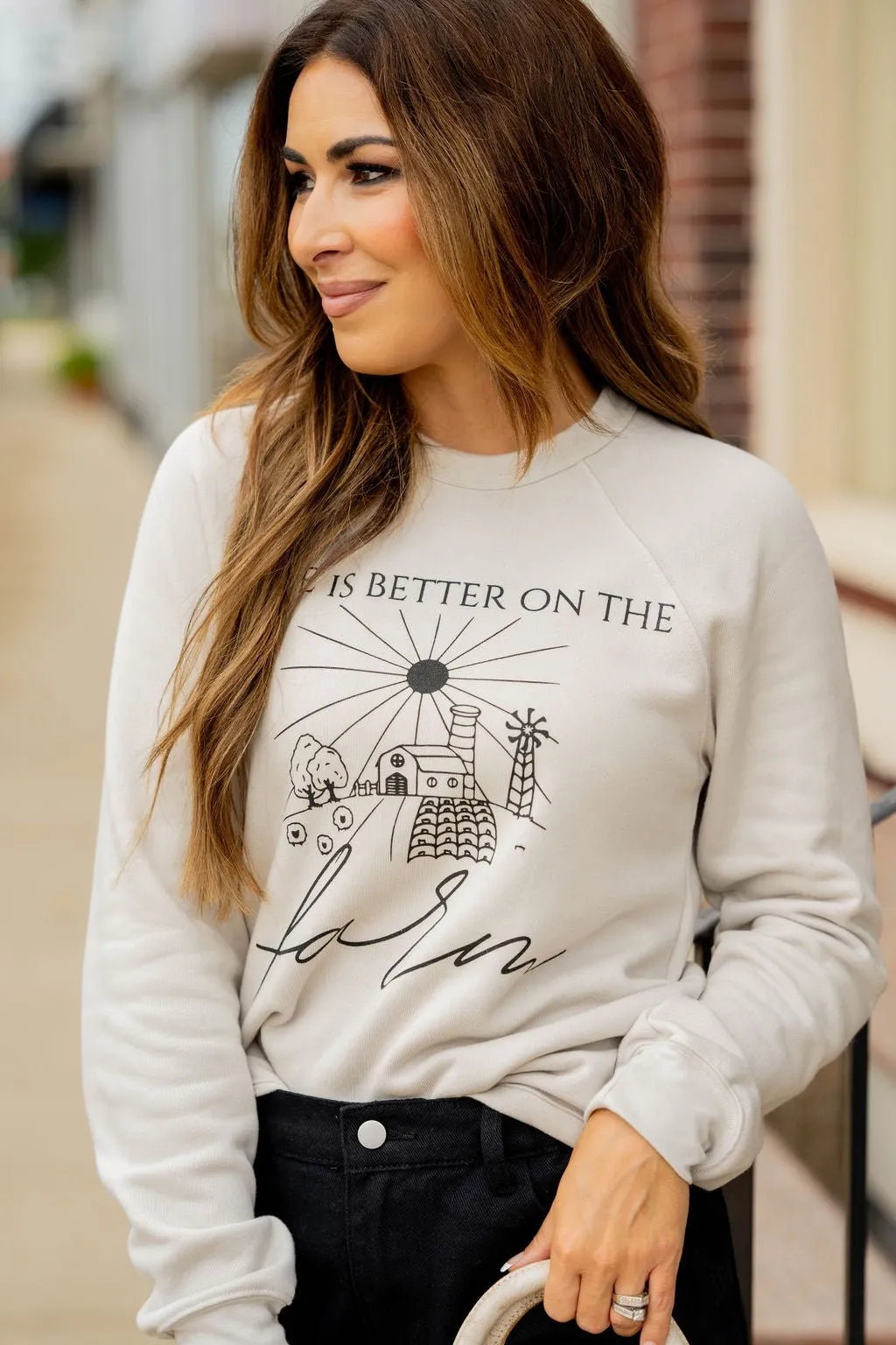 On The Farm Graphic Crewneck