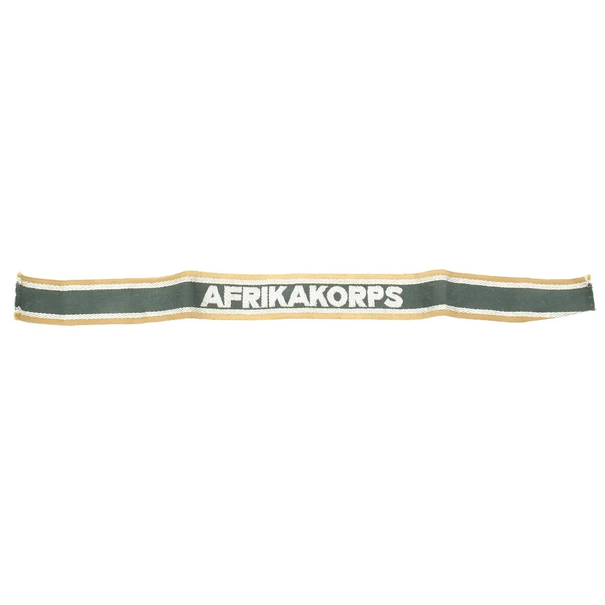 Original German WWII DAK Afrikakorps Woven Cuff Title - Excellent Condition