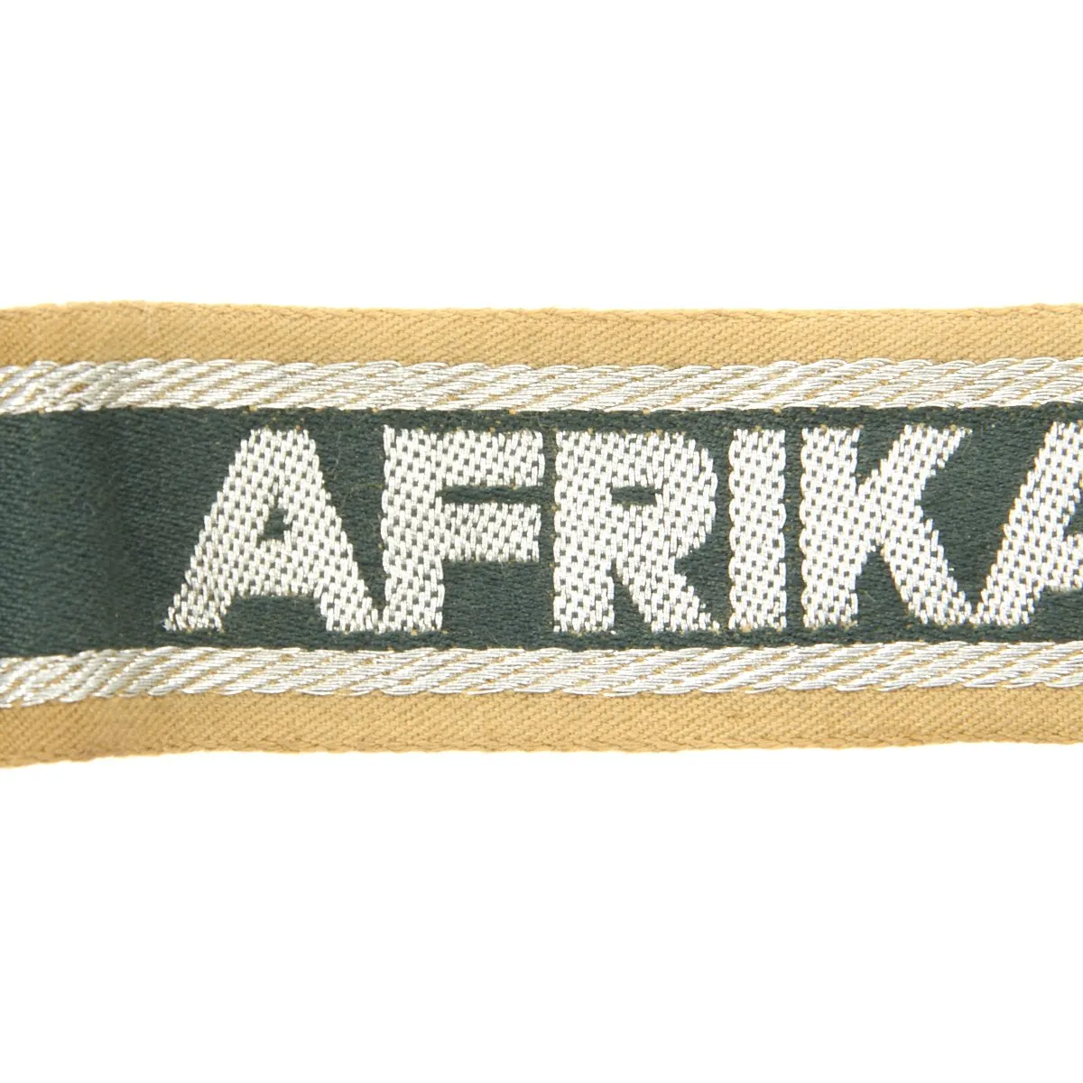 Original German WWII DAK Afrikakorps Woven Cuff Title - Excellent Condition