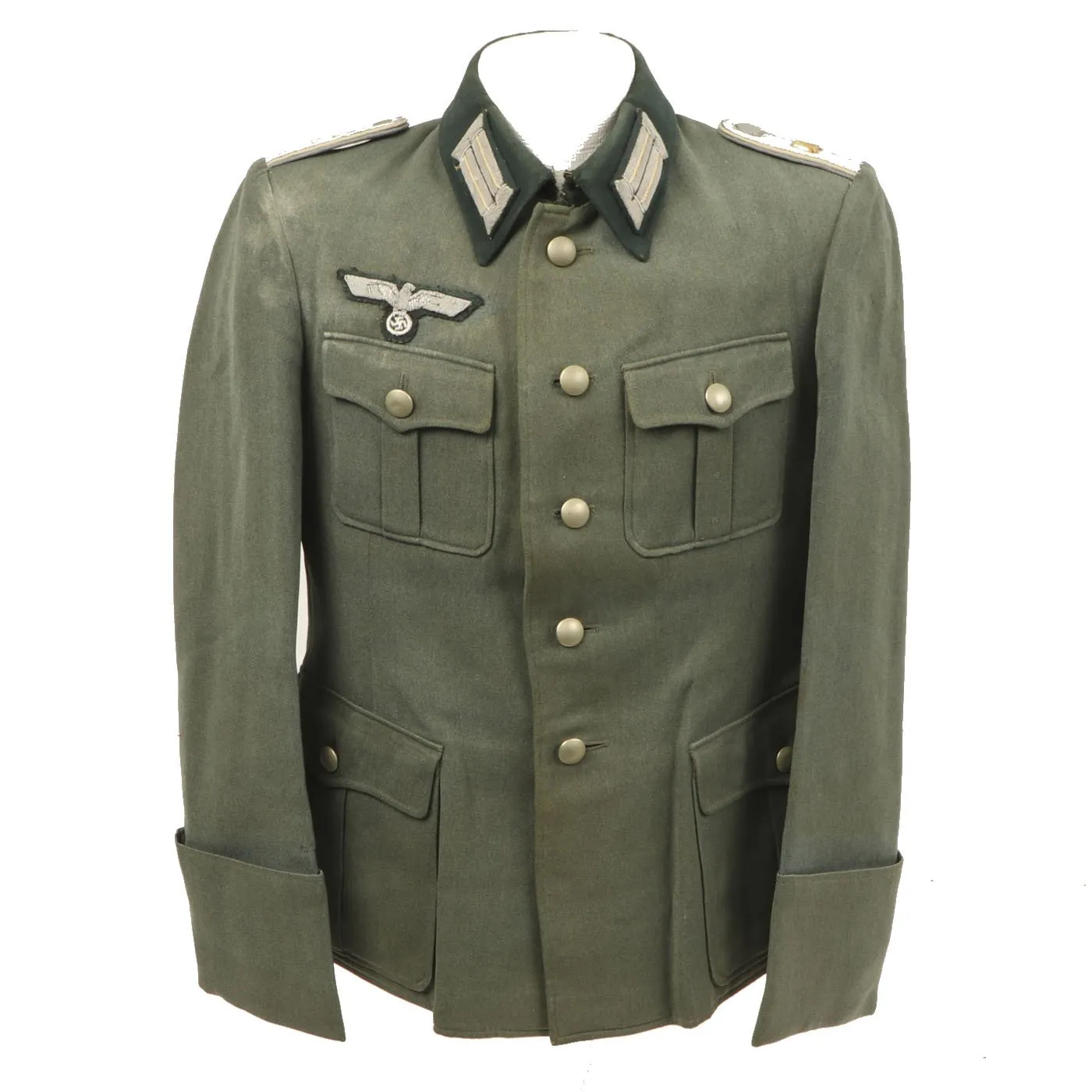 Original German WWII Heer Infantry Officer Tailormade Waffenrock Tunic