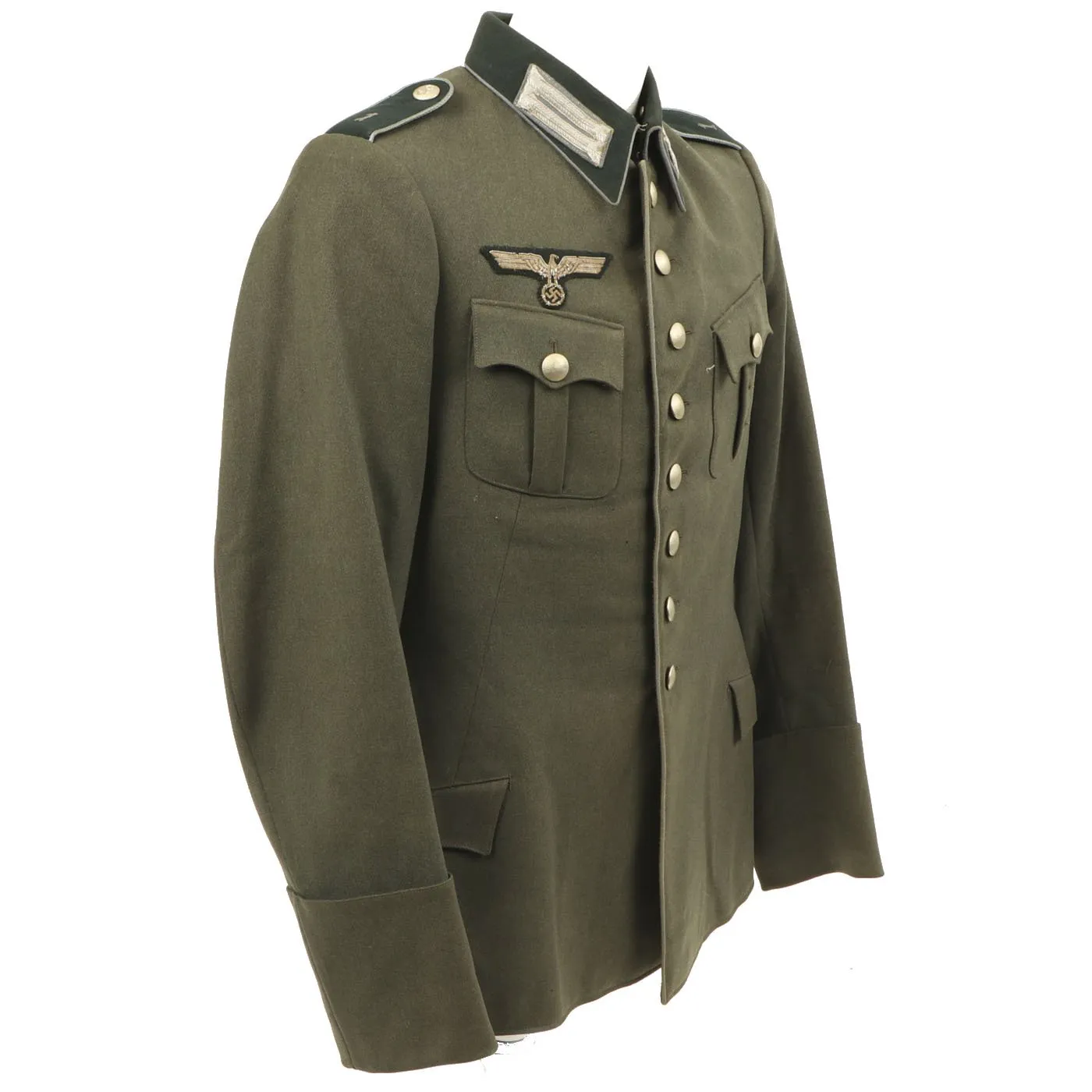 Original German WWII Heer Supply Branch NCO Tailor Made Named Waffenrock Tunic