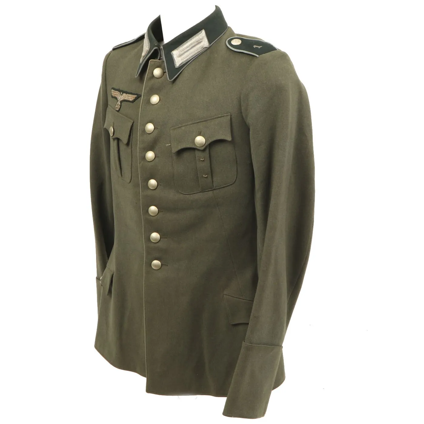 Original German WWII Heer Supply Branch NCO Tailor Made Named Waffenrock Tunic