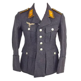 Original German WWII Luftwaffe Fight Branch Airman's Enlisted Flight Blouse Fliegerbluse Tunic - LBA Marked