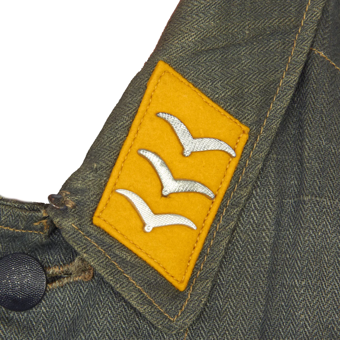 Original German WWII Luftwaffe Flight Branch Obergefreiter HBT Reed Green M43 Service Tunic - dated 1943