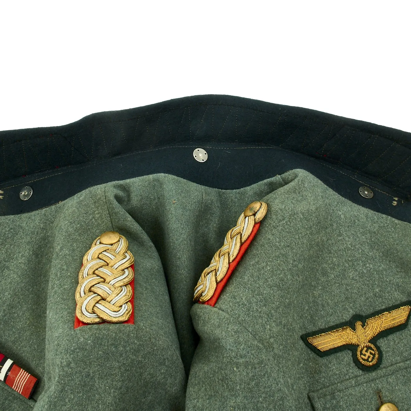 Original German WWII Named Identified Major General Uniform Set - Generalmajor Ernst Graewe