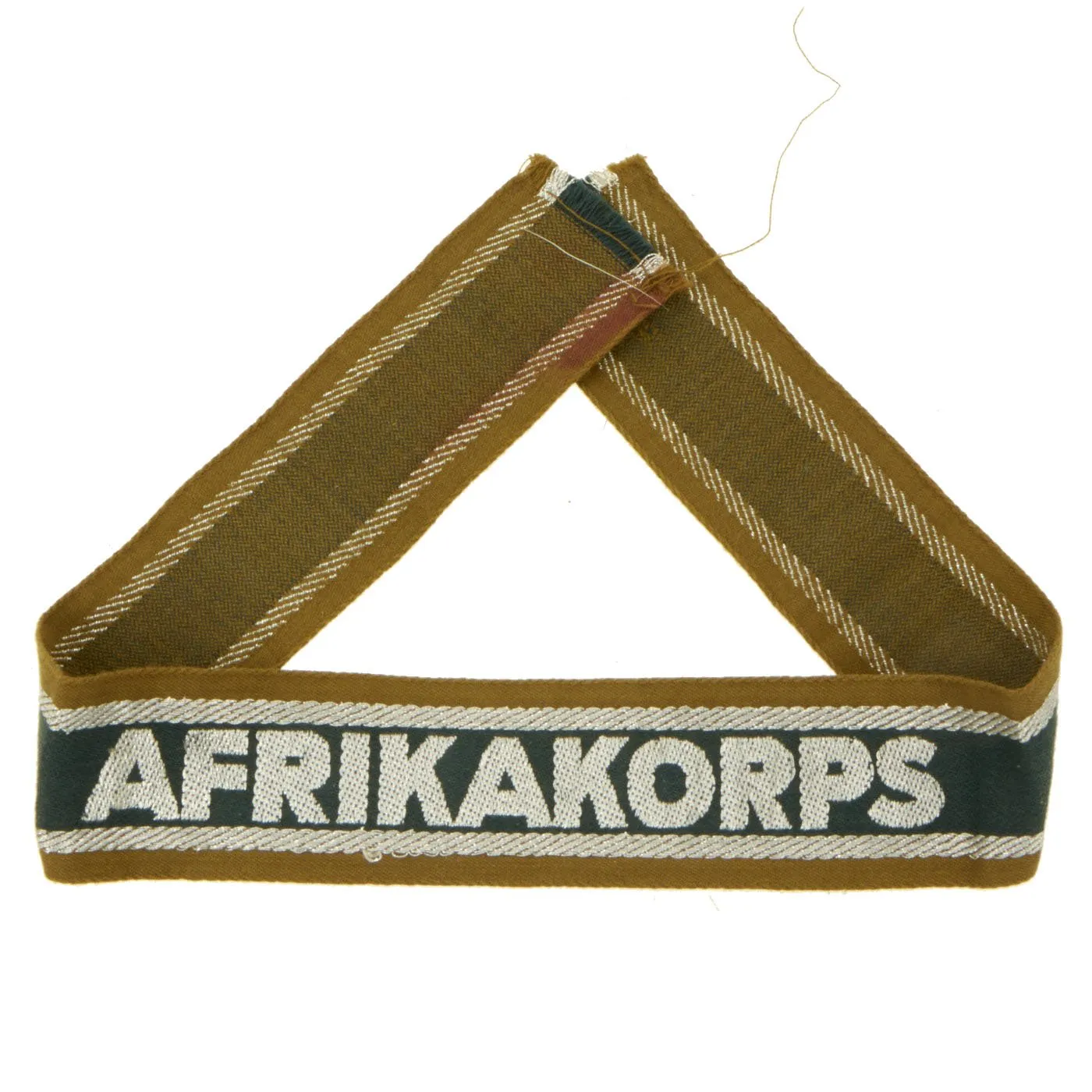 Original German WWII Unissued DAK Afrikakorps Machine Embroidered Cuff Title - 17" Long