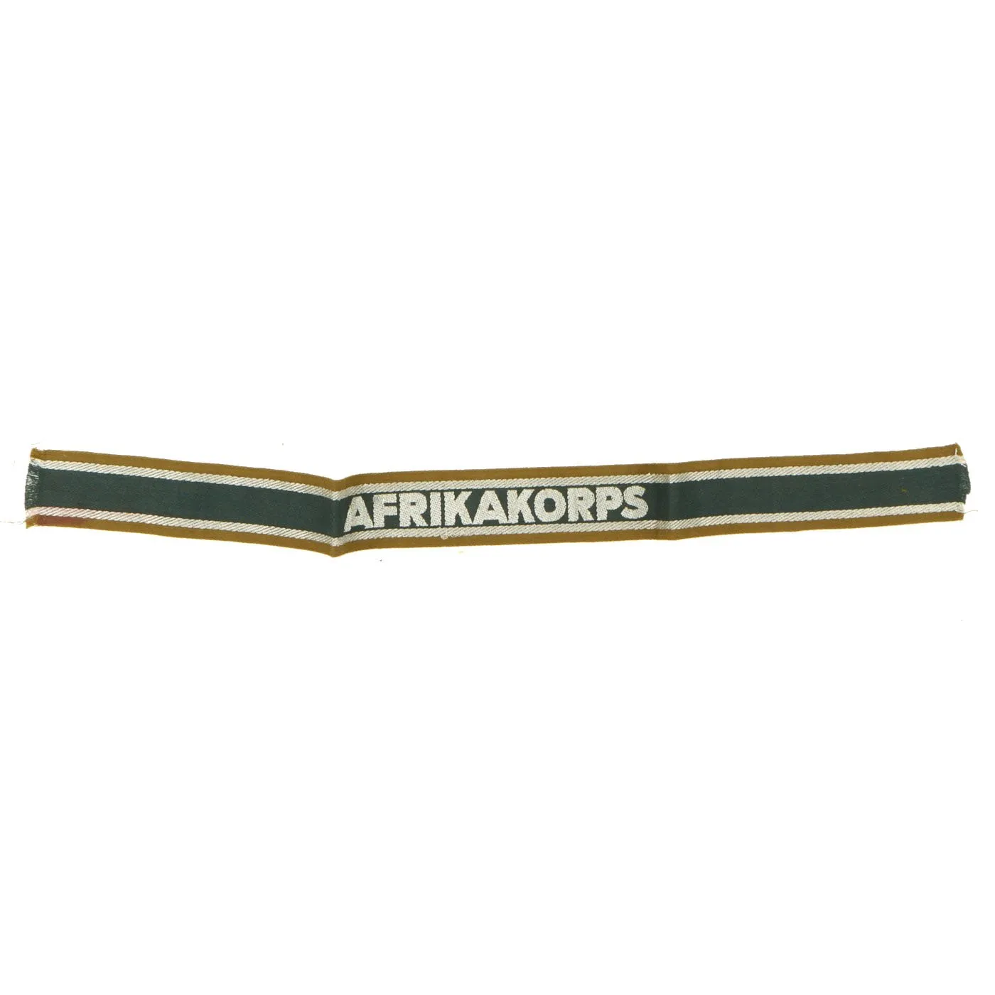 Original German WWII Unissued DAK Afrikakorps Machine Embroidered Cuff Title - 17" Long