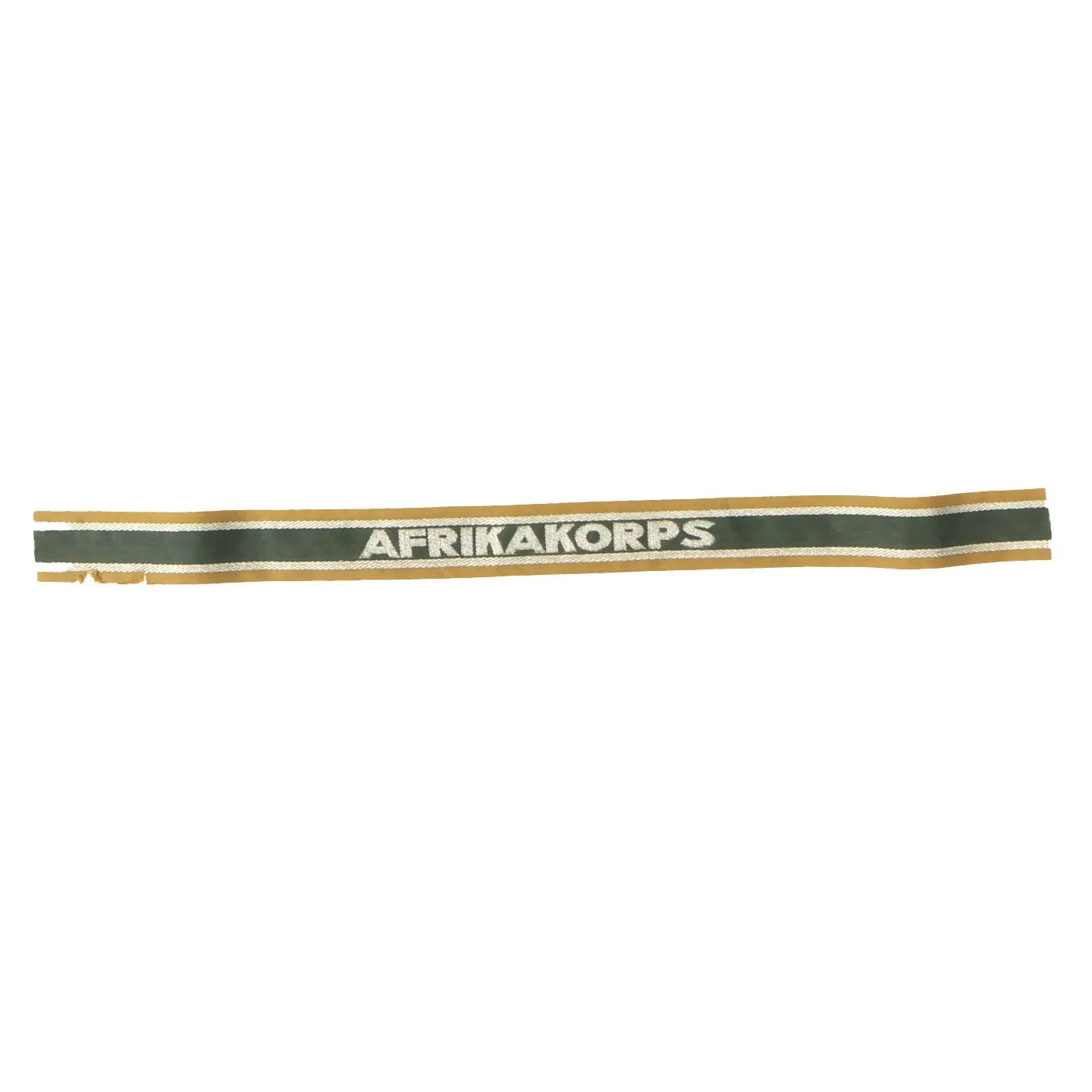 Original German WWII Unissued DAK Afrikakorps Machine Embroidered Cuff Title