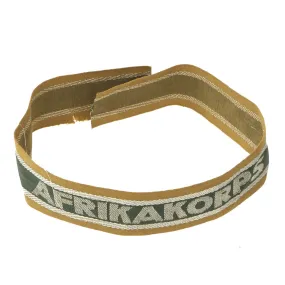 Original German WWII Unissued DAK Afrikakorps Machine Embroidered Cuff Title