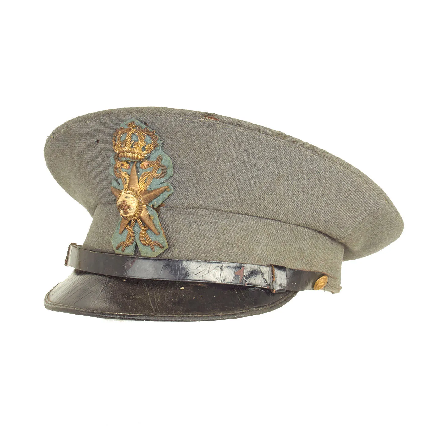 Original Italian WWII Royal Italian Army Medical Corps Officers Peaked Visor Cap