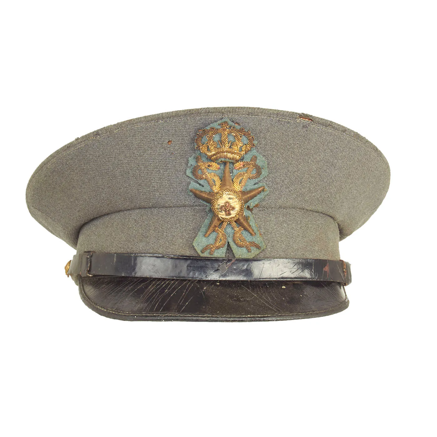 Original Italian WWII Royal Italian Army Medical Corps Officers Peaked Visor Cap