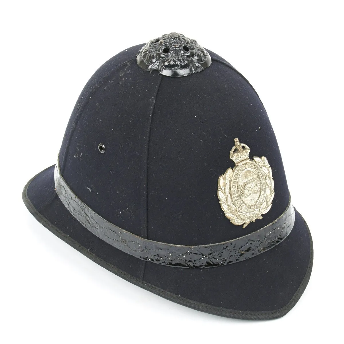 Original Pre WW2 British Police Bobby Helmet, Whistle and Uniform Set - County of Staffordshire