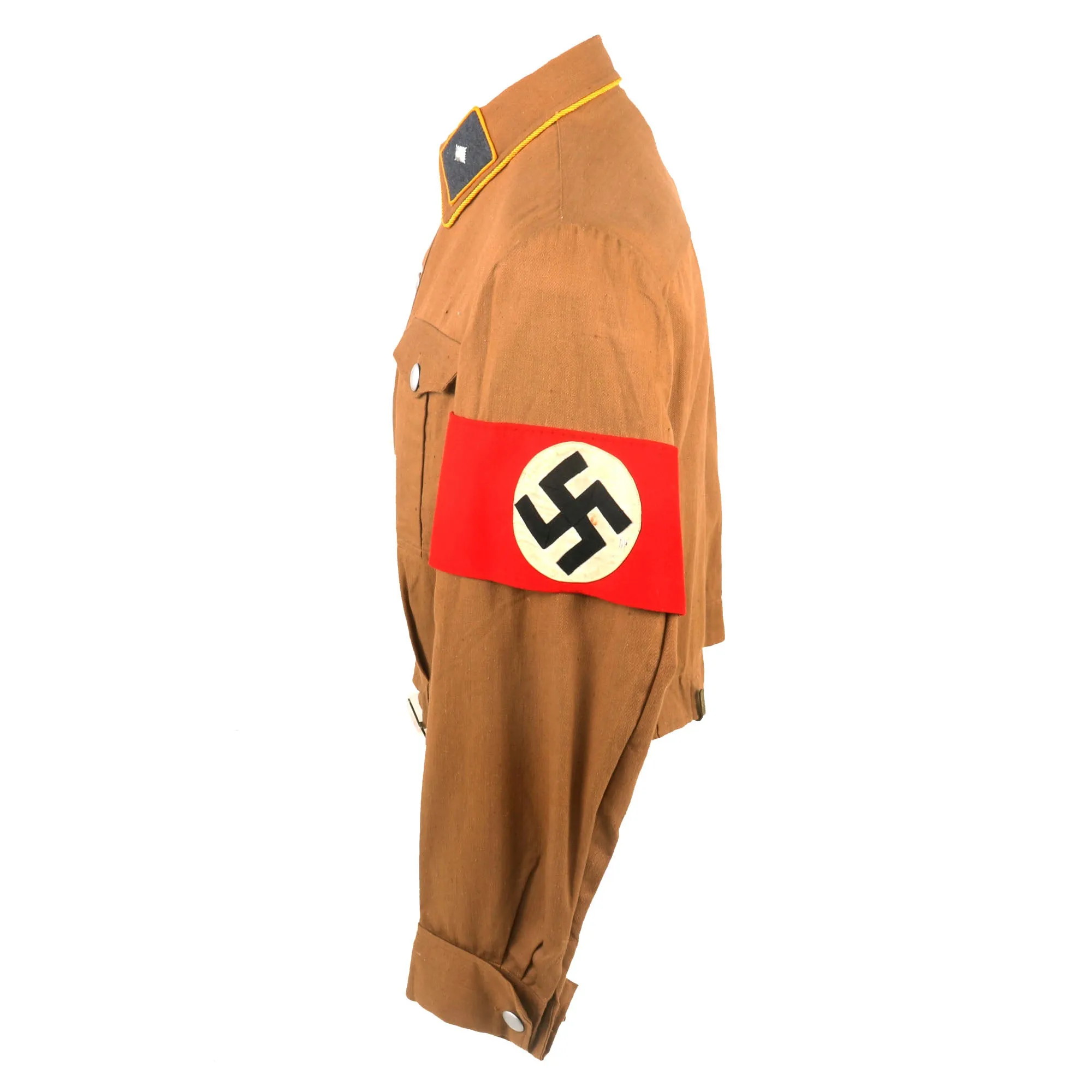 Original WWII German NSFK National Socialist Flying Corps Scharführer NCO Brown Shirt Tunic