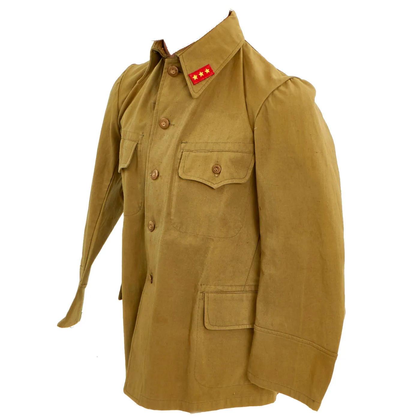 Original WWII Imperial Japanese Army Jōtōhei Superior Soldier Tropical Tunic