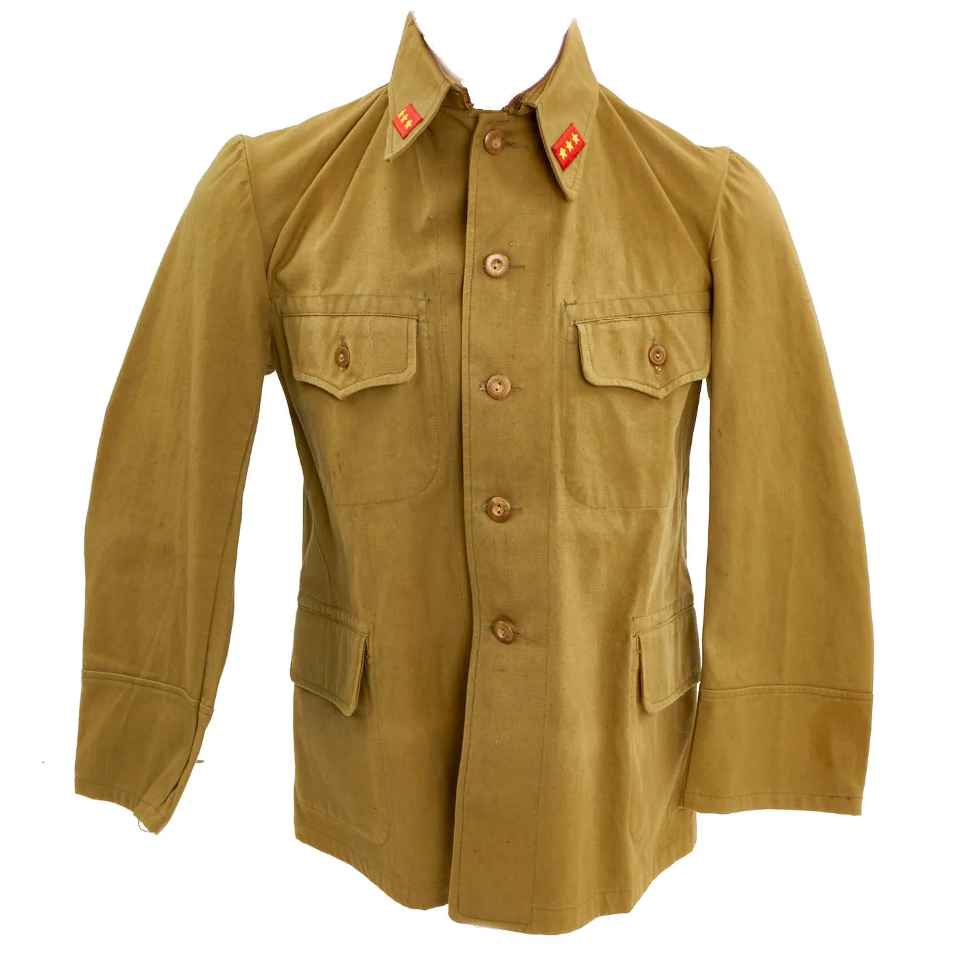 Original WWII Imperial Japanese Army Jōtōhei Superior Soldier Tropical Tunic