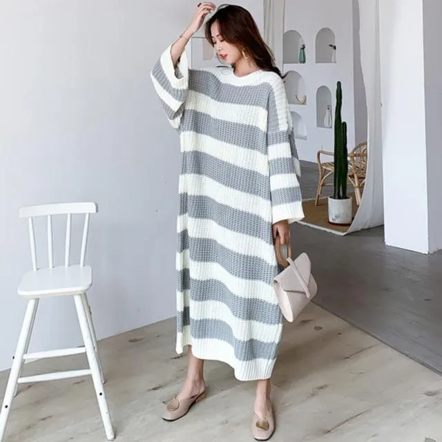 Oversized Knit Sweater Dress