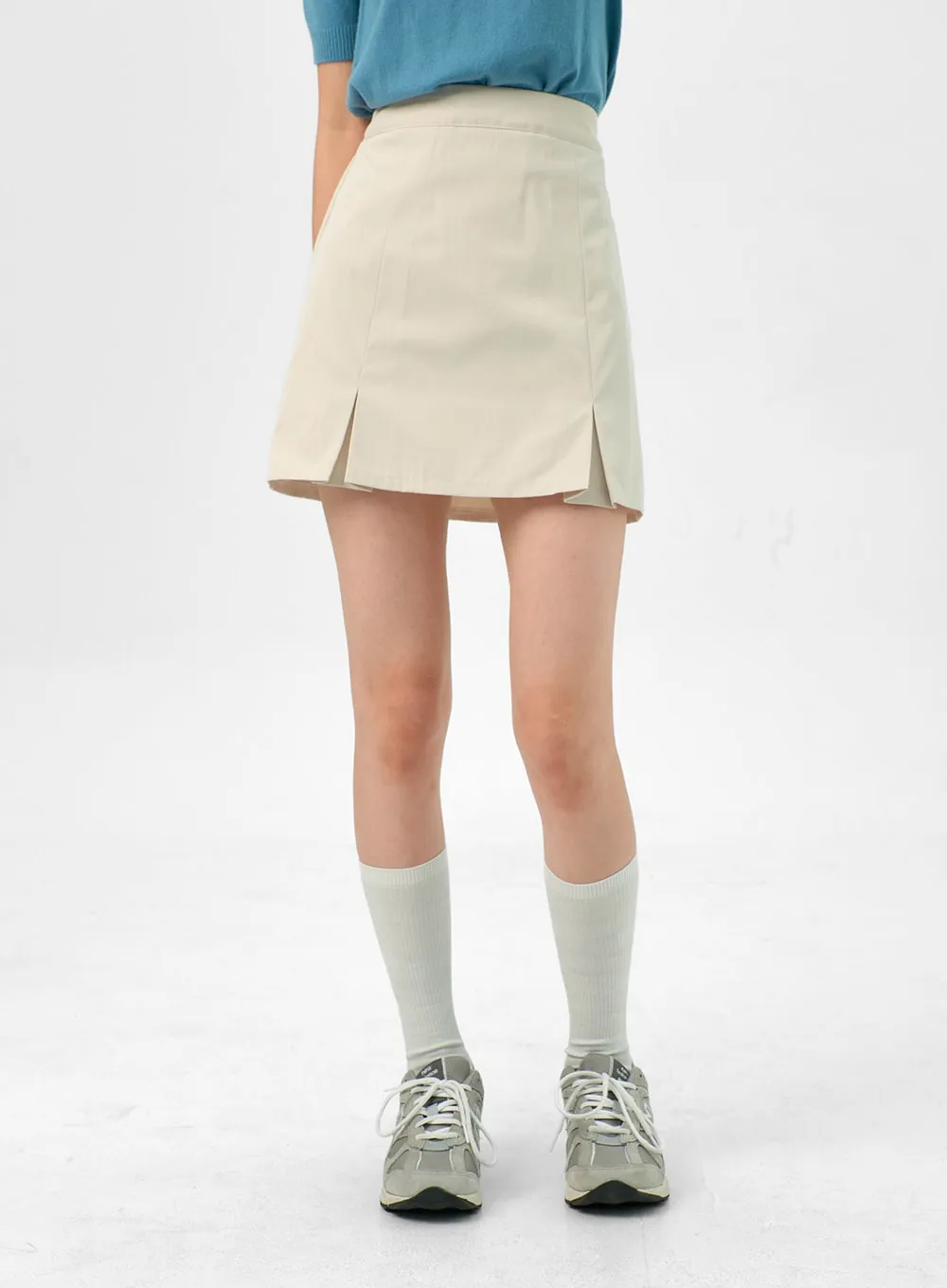 Pastel Pleated Mini Skirt OG327