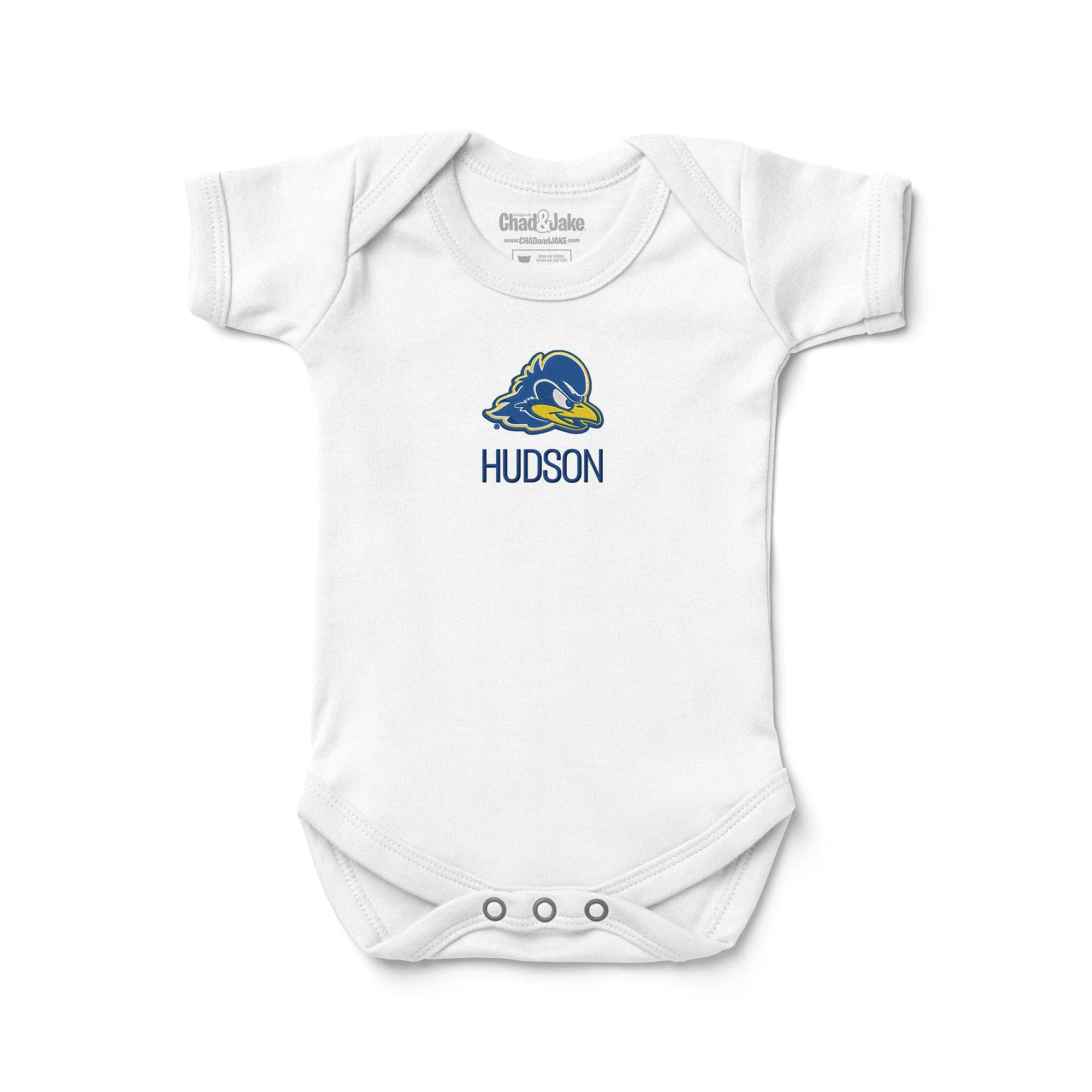 Personalized Delaware Fightin' Blue Hens Bodysuit