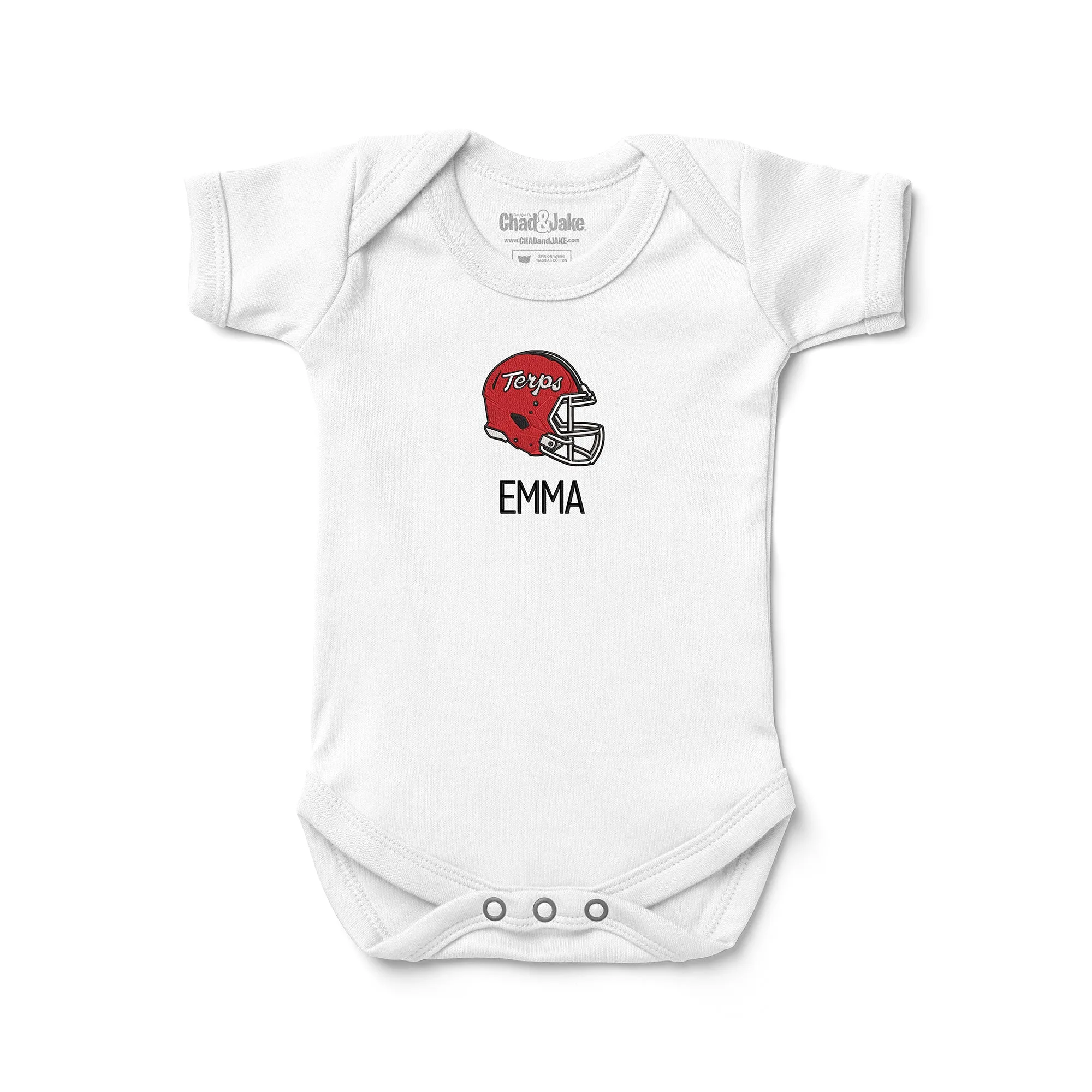 Personalized Maryland Terrapins Helmet Bodysuit