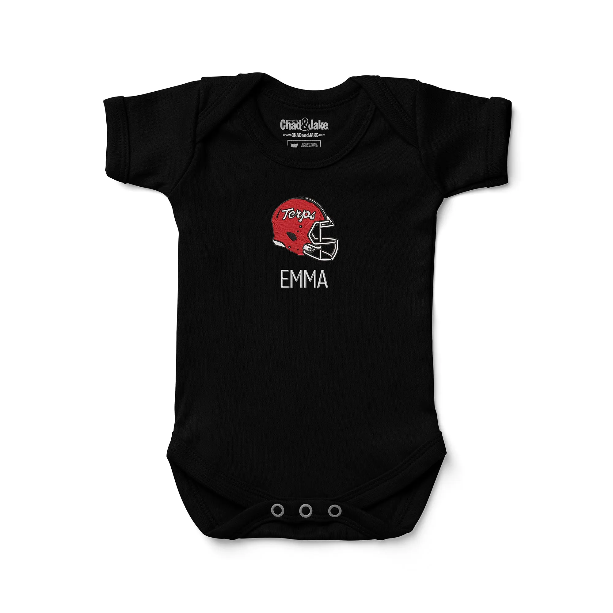 Personalized Maryland Terrapins Helmet Bodysuit