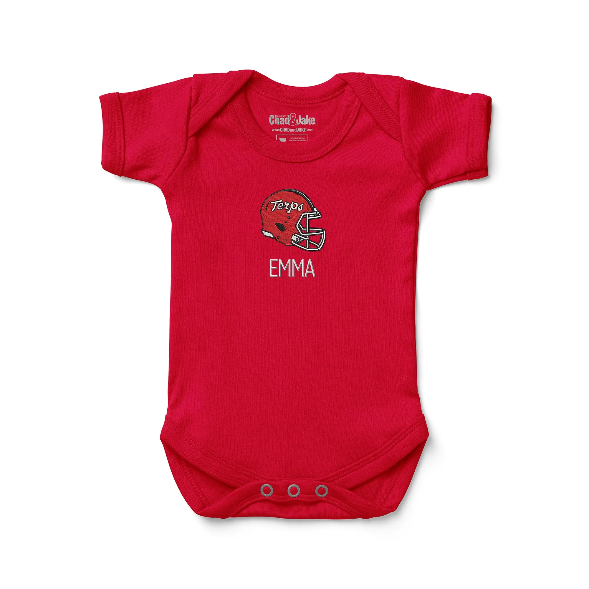 Personalized Maryland Terrapins Helmet Bodysuit