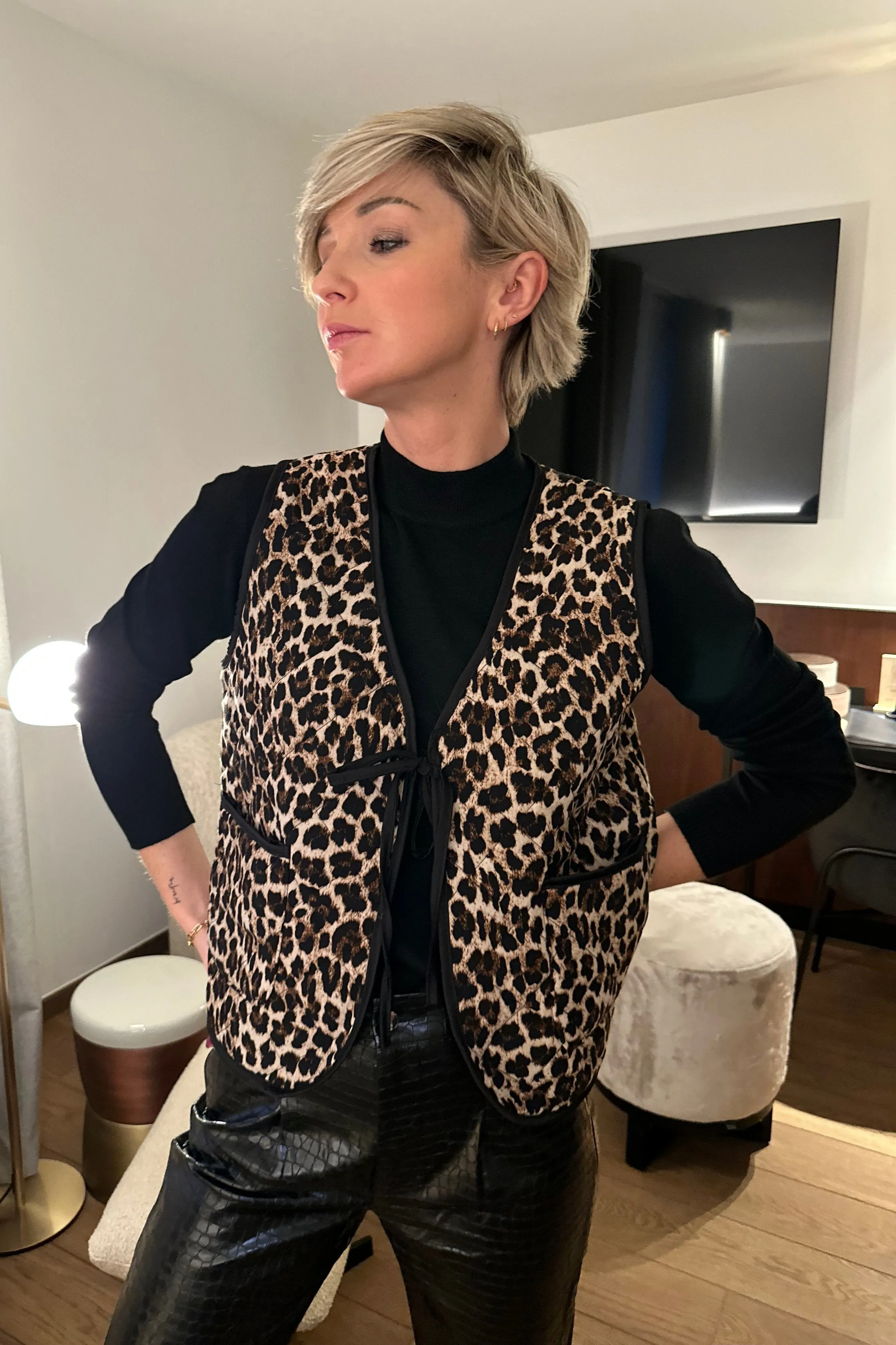 PHELINE LEOPARD GILET