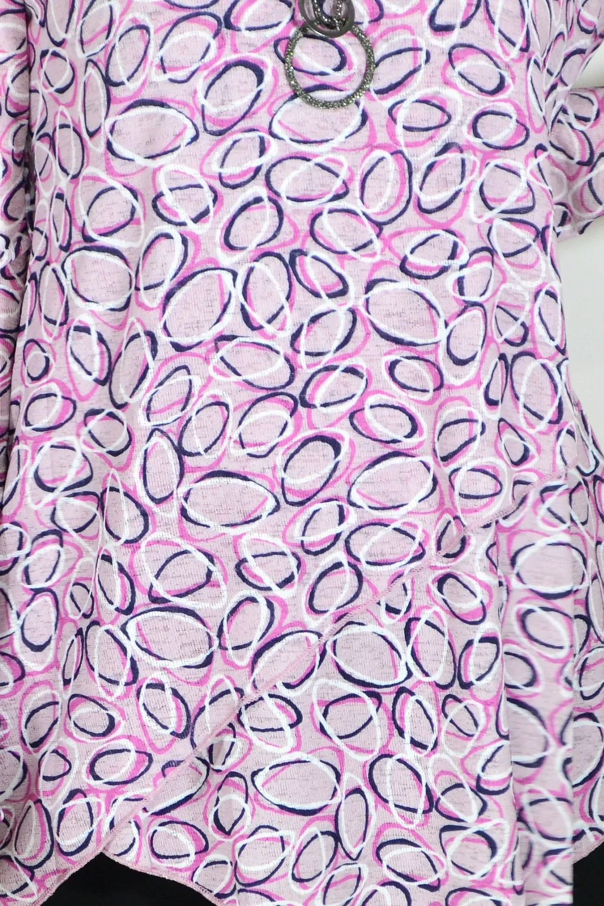 Pink Layered Elegance Tunic Top