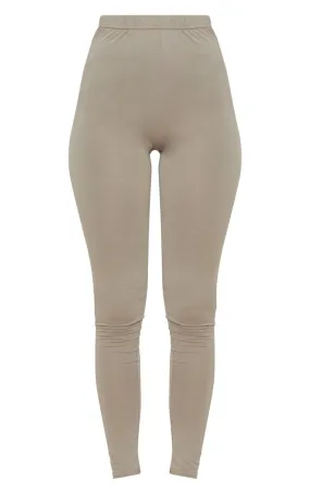 PrettyLittleThing Womens Taupe Basic Jersey Legging