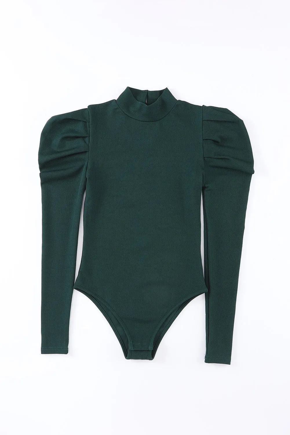 Puff Sleeve Mock Neck Bodysuit