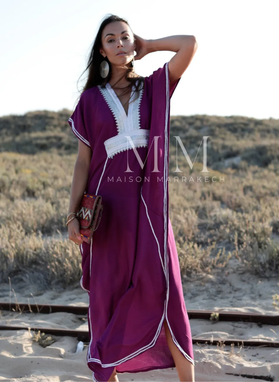 Purple Marine Marrakech Lounge Kaftan Caftan, Vacation Dress, Moroccan Kaftan