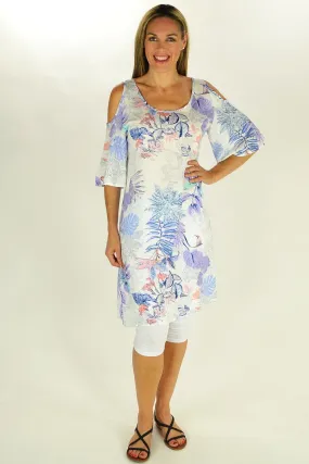 Purple Tropical Garden Tunic