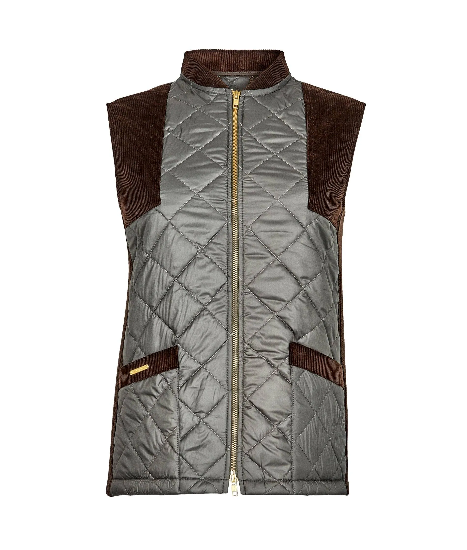 Quilted Gilet in Green