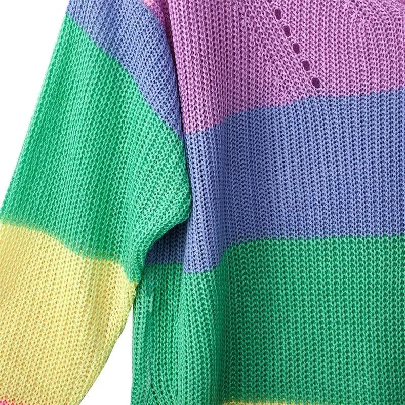 Rainbow Sweater Dress