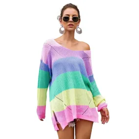 Rainbow Sweater Dress