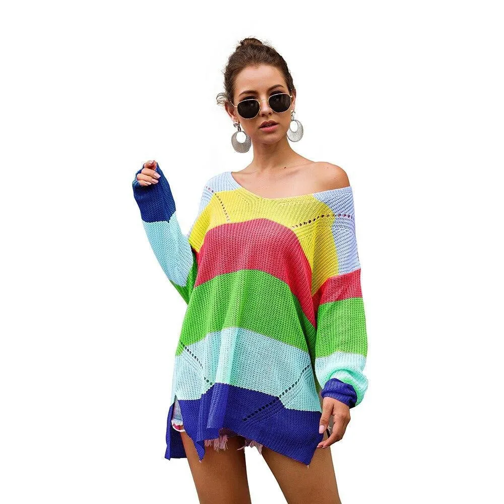 Rainbow Sweater Dress