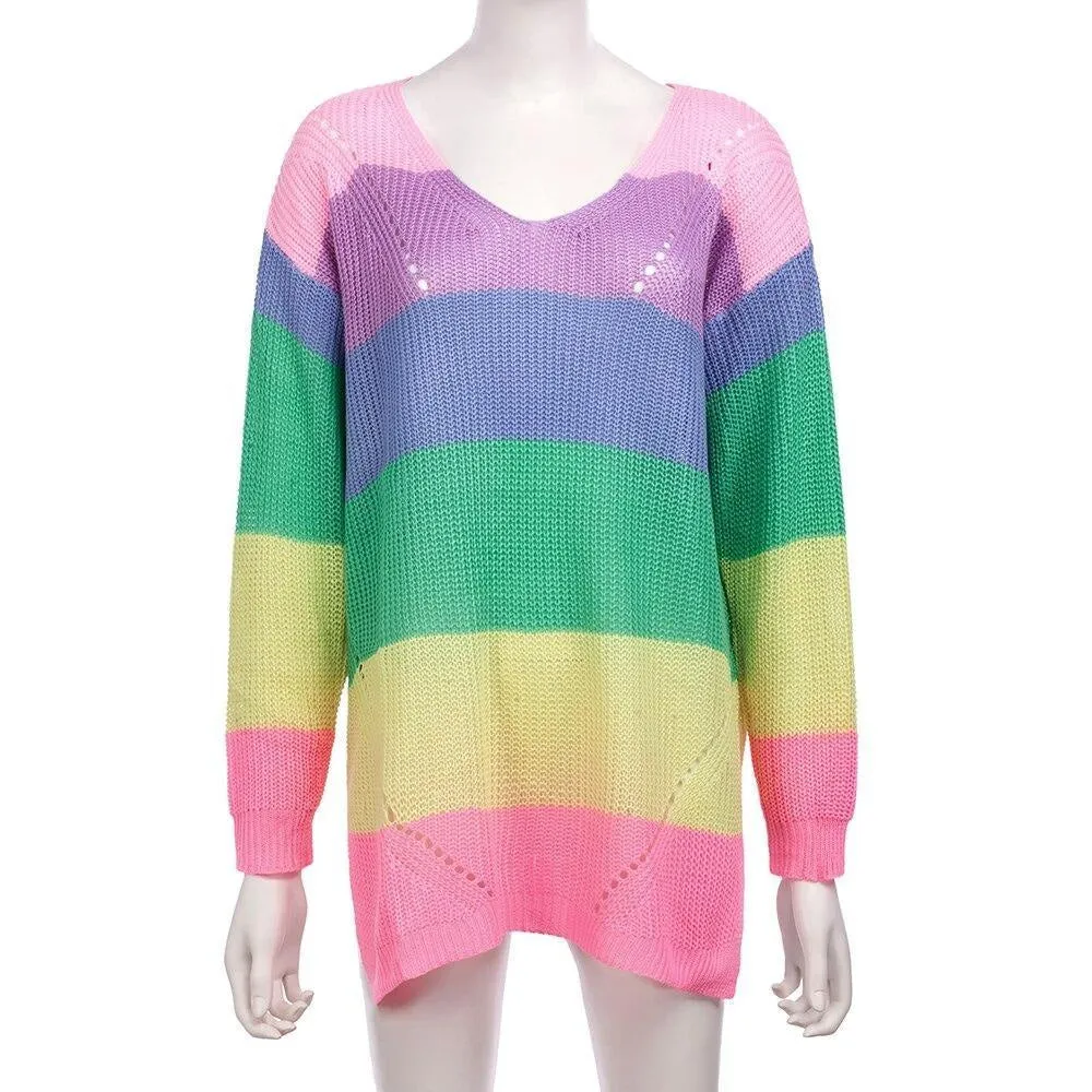 Rainbow Sweater Dress