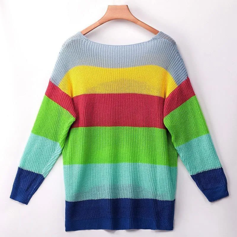 Rainbow Sweater Dress