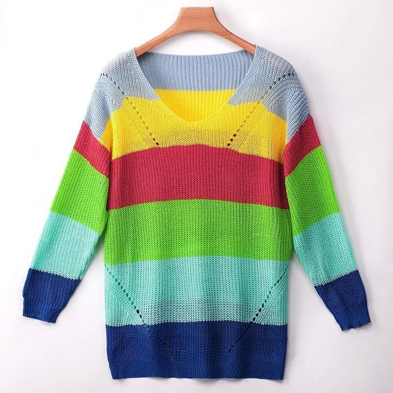 Rainbow Sweater Dress