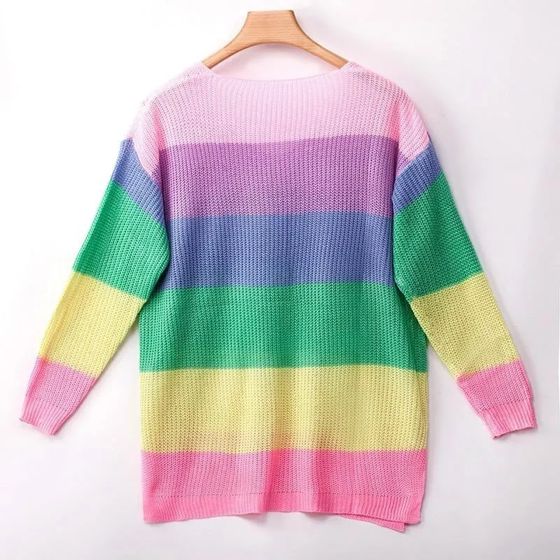 Rainbow Sweater Dress