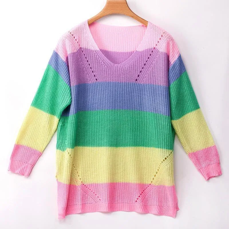 Rainbow Sweater Dress