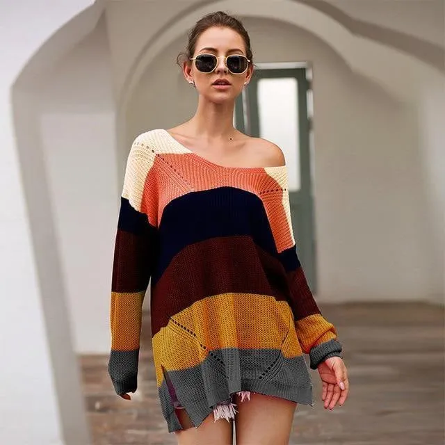 Rainbow Sweater Dress