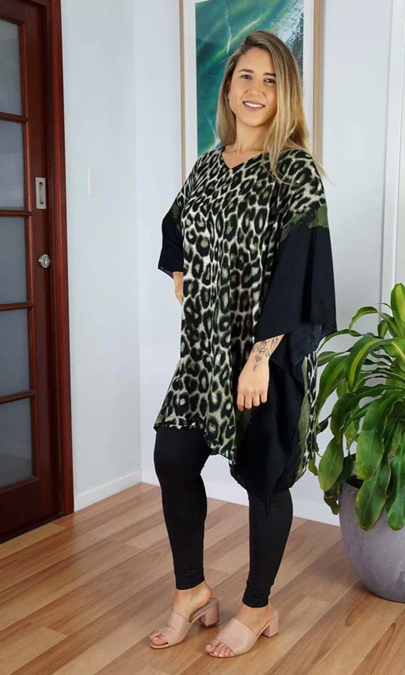 Rayon Tunic Short Leopard, More Colours