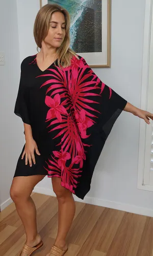 Rayon Tunic Short Palm Frond, More Colours