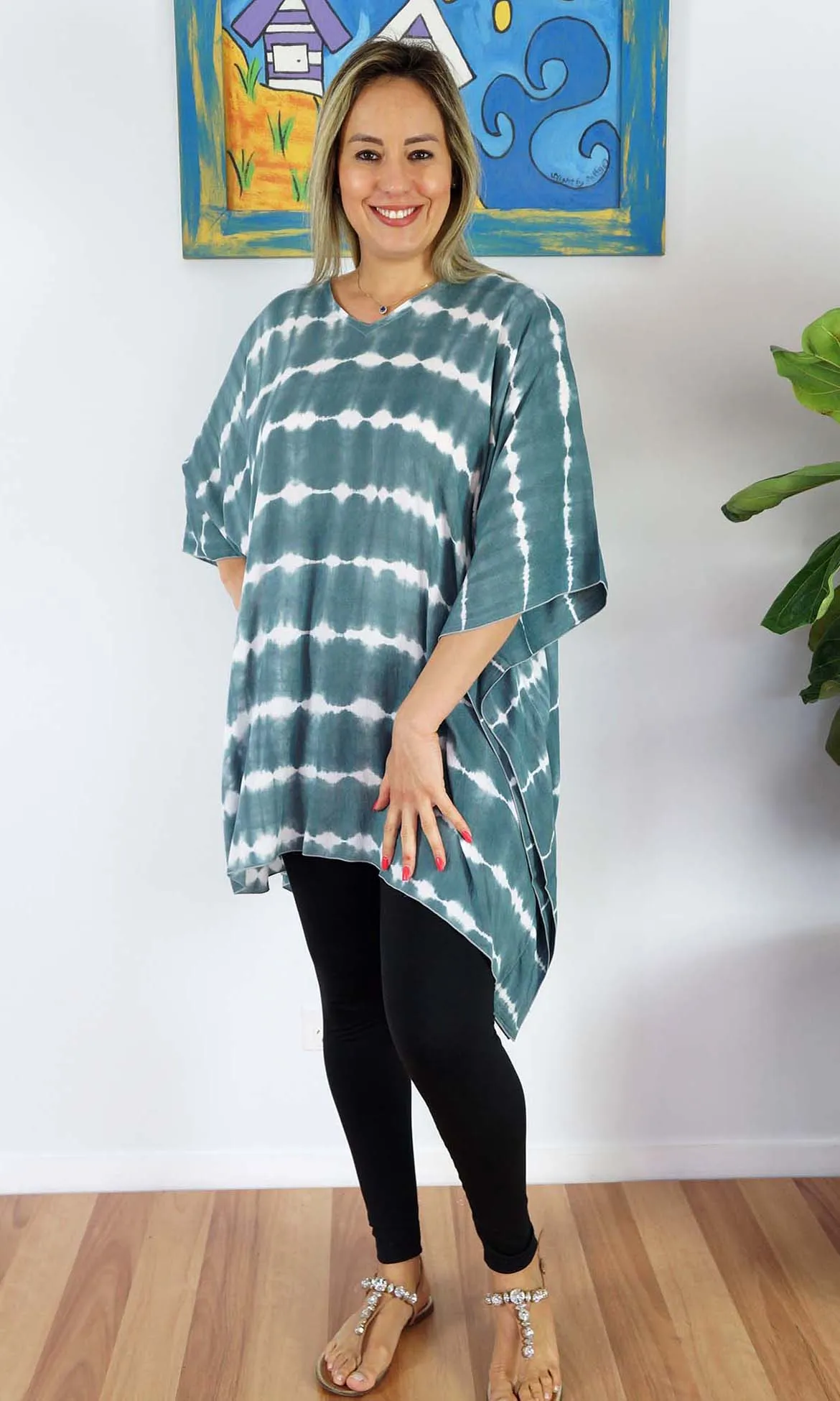 Rayon Tunic Short Shibori, More Colours