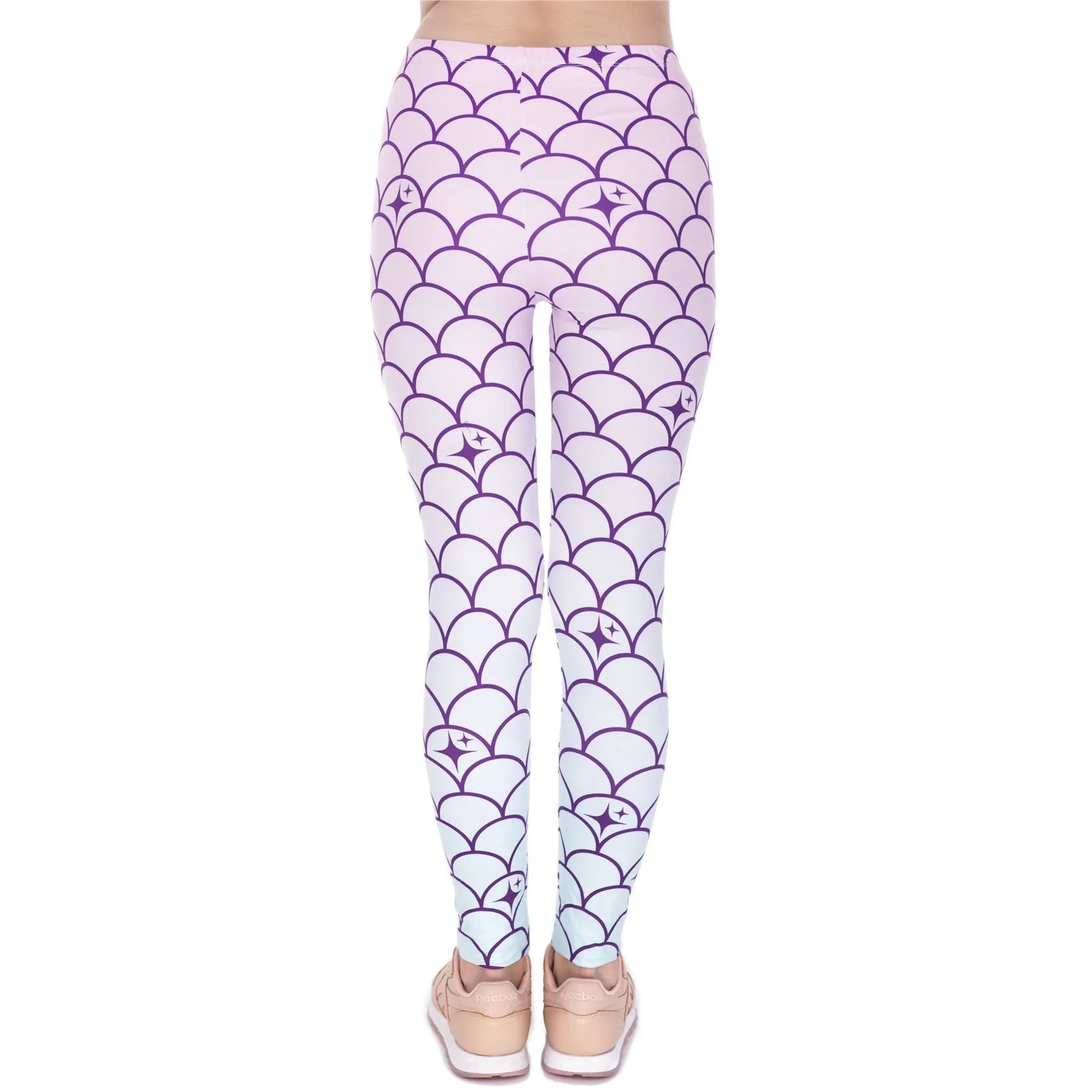 Regular Leggings (8-12 UK Size) - Mermaid Tail