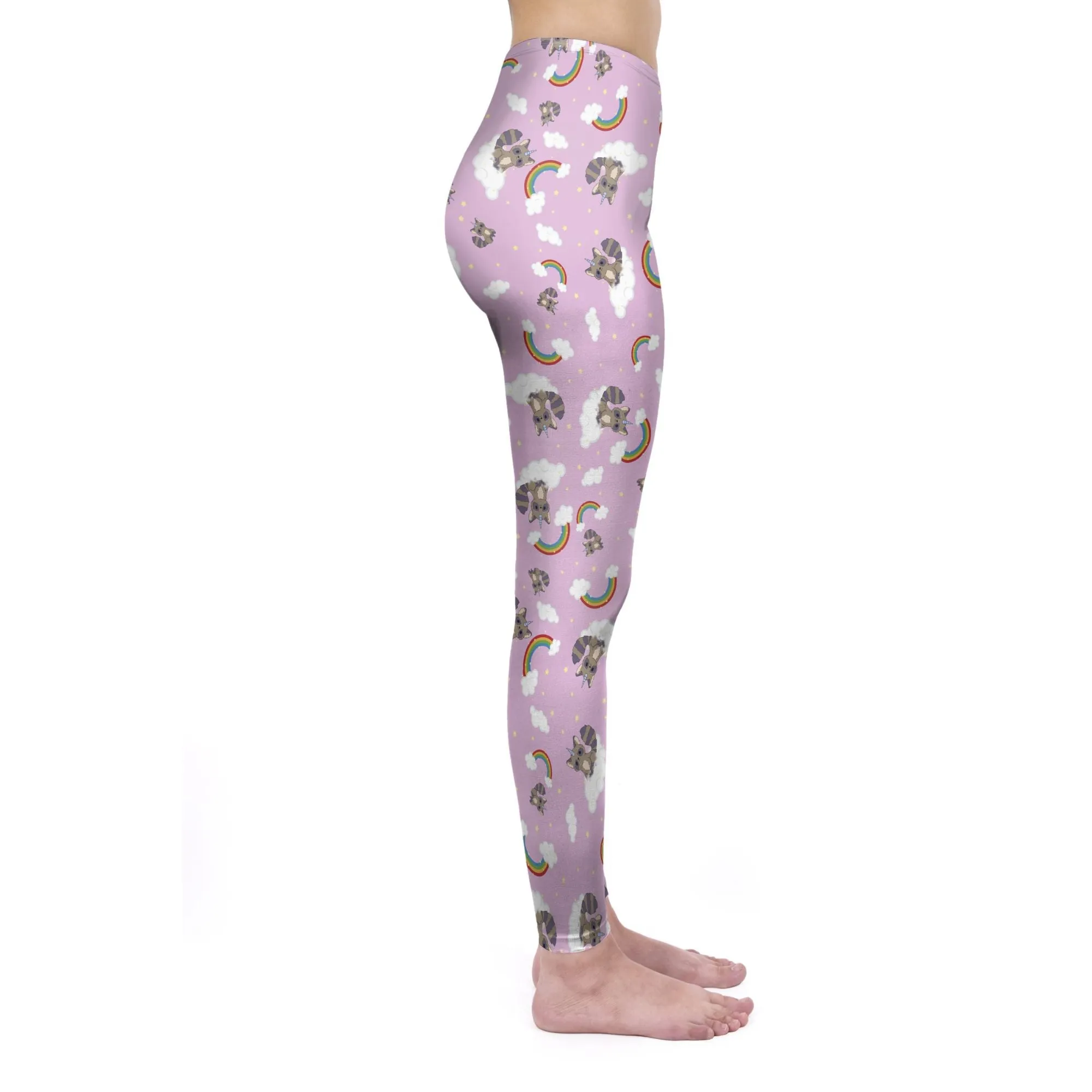 Regular Leggings (8-12 UK Size) - Raccoonicorn