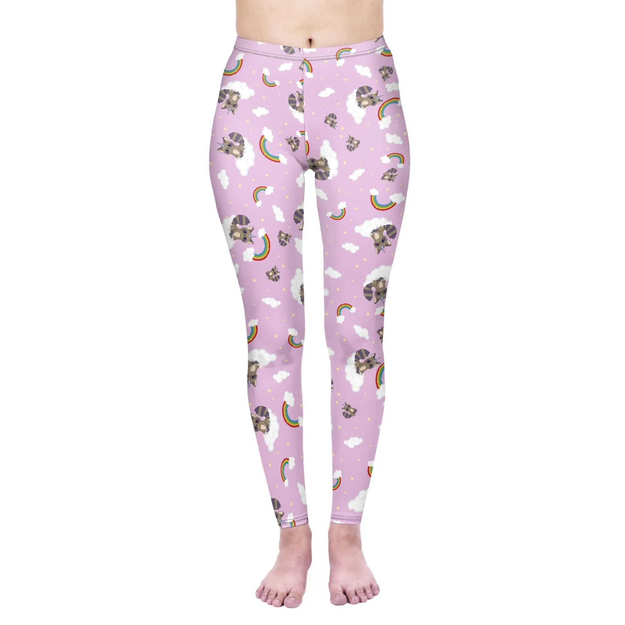 Regular Leggings (8-12 UK Size) - Raccoonicorn