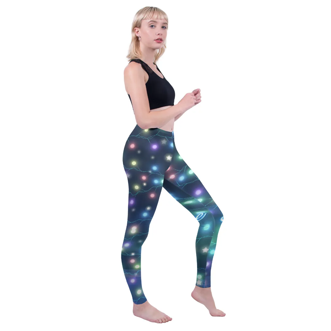 Regular Leggings (8-14 UK Size) - Christmas Lights